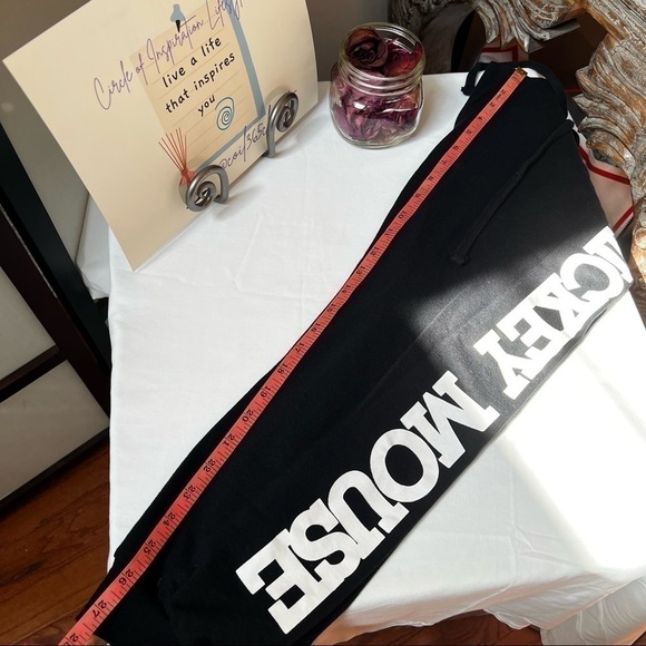 DISNEY Mickey Mouse Black Joggers Sweatpants Unisex Size S 3/5 CH 3/5 - Picture 7 of 10